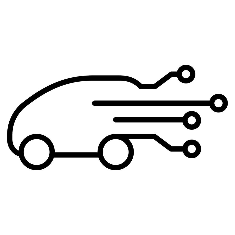 Smart car icon vector