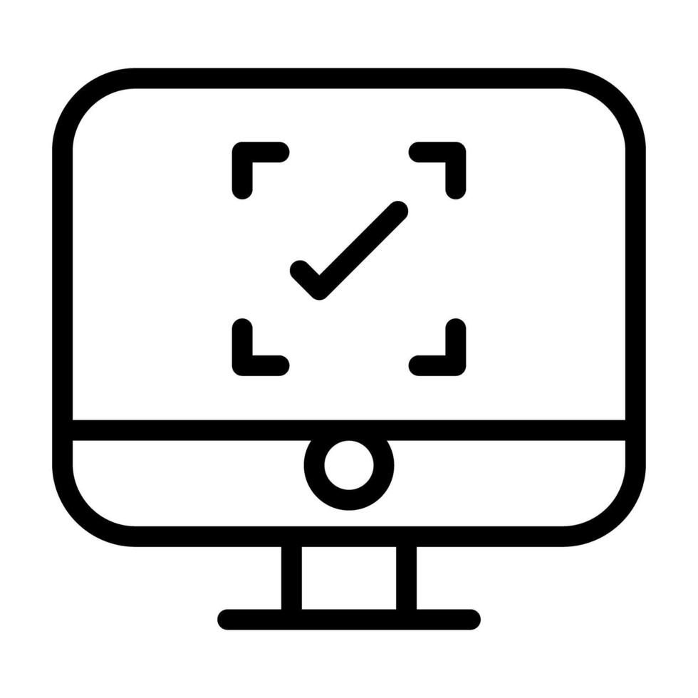 Face detection icon vector