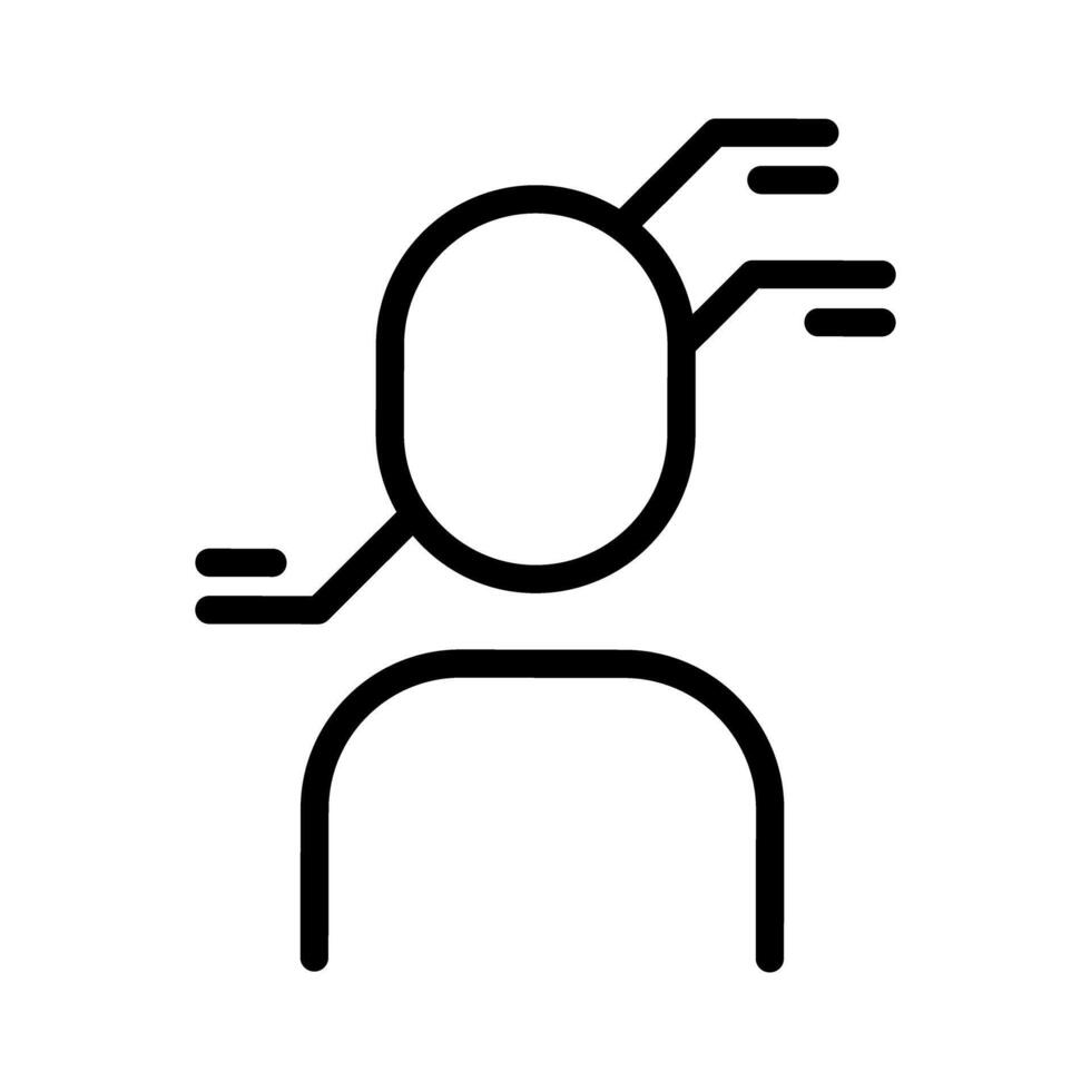 Face detection icon vector
