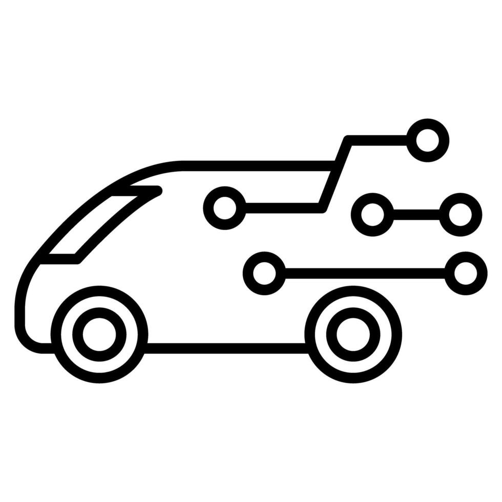 Smart car icon vector