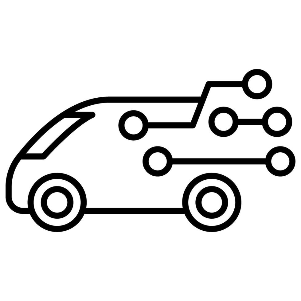 Smart car icon vector