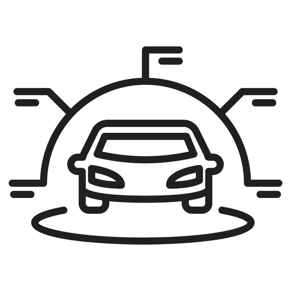 Smart car icon vector