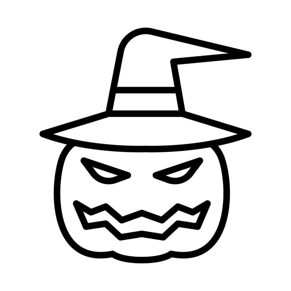 Halloween pumpkin icon vector