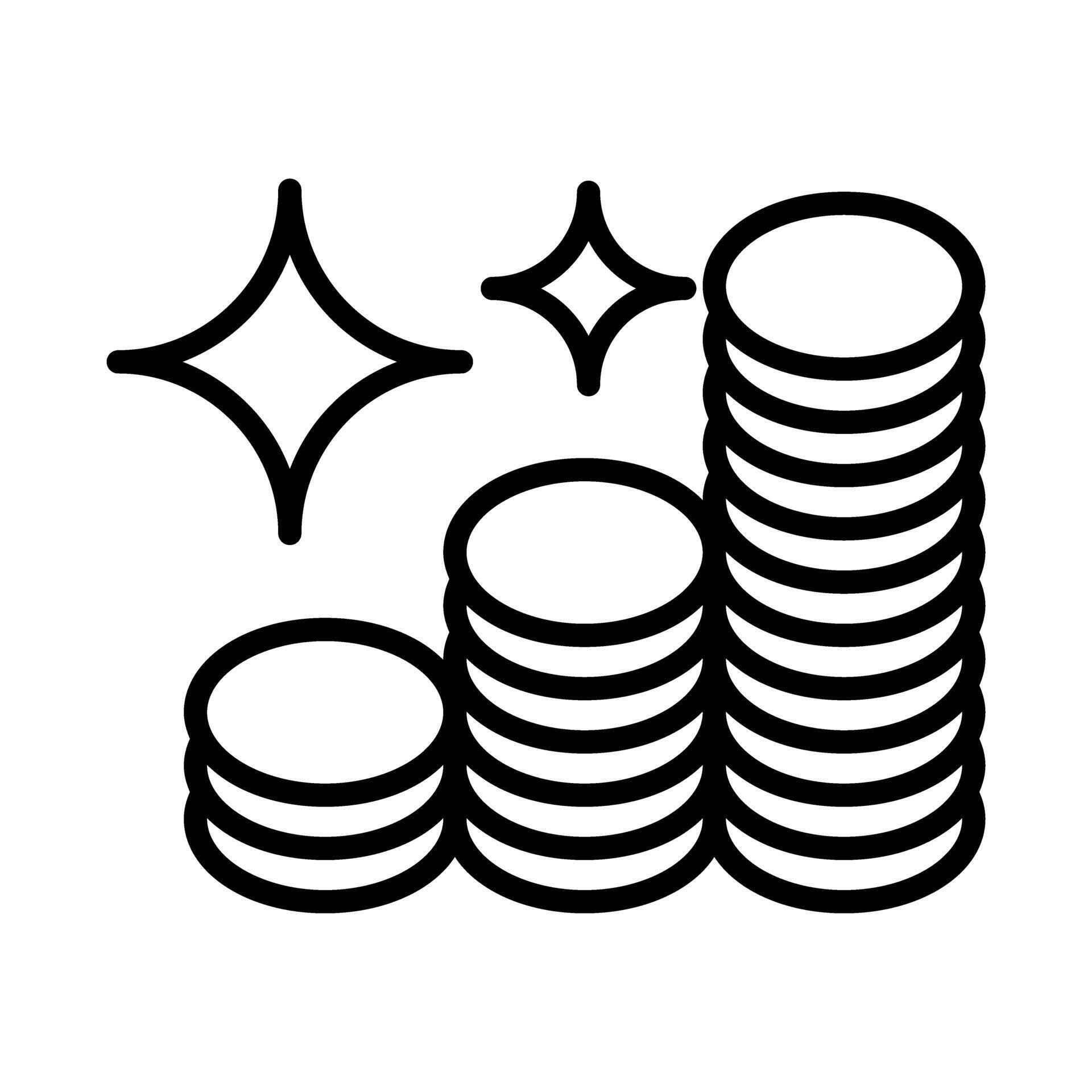 Coin stack icon 47359486 Vector Art at Vecteezy