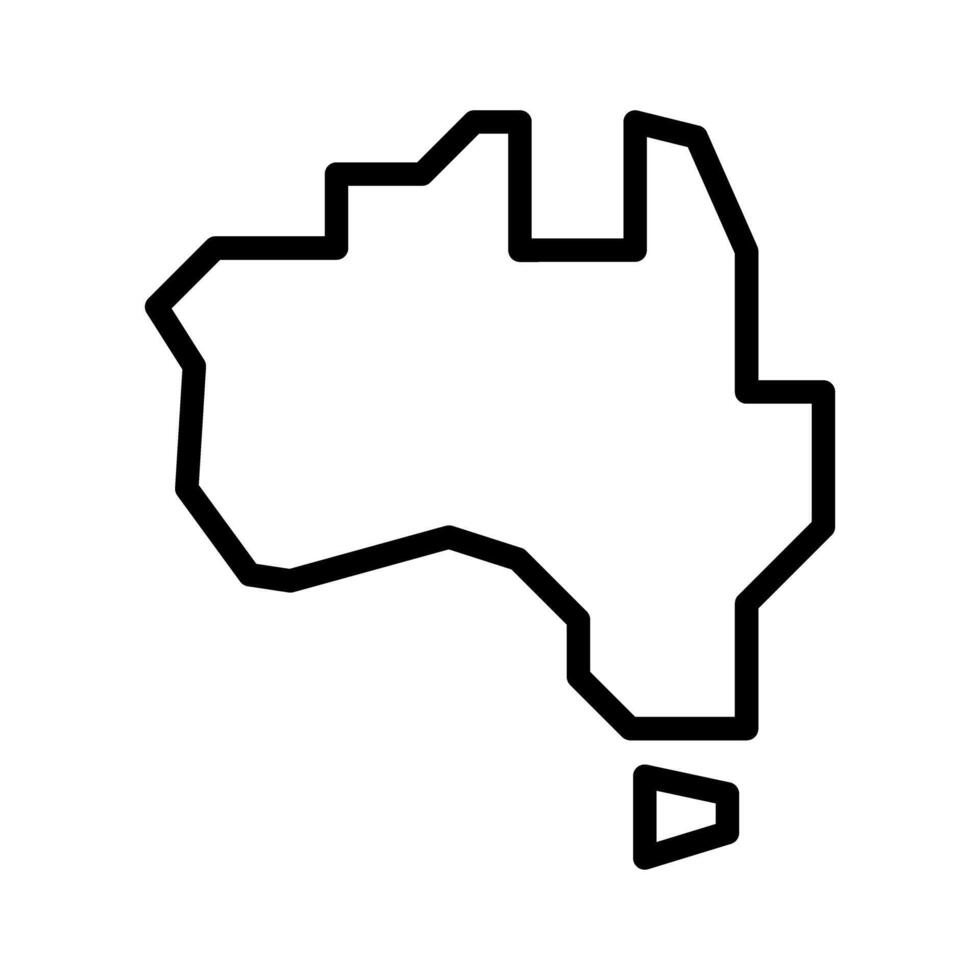 Australia continent icon vector