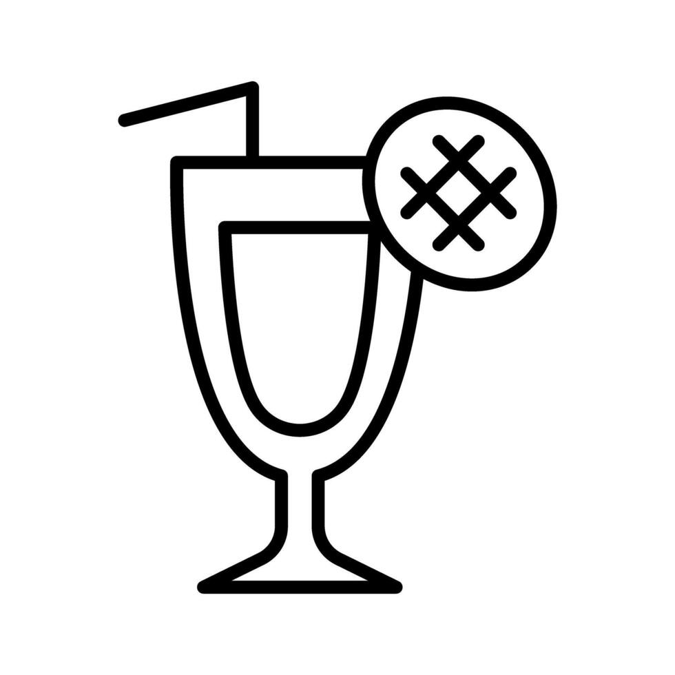 Mango juice icon vector