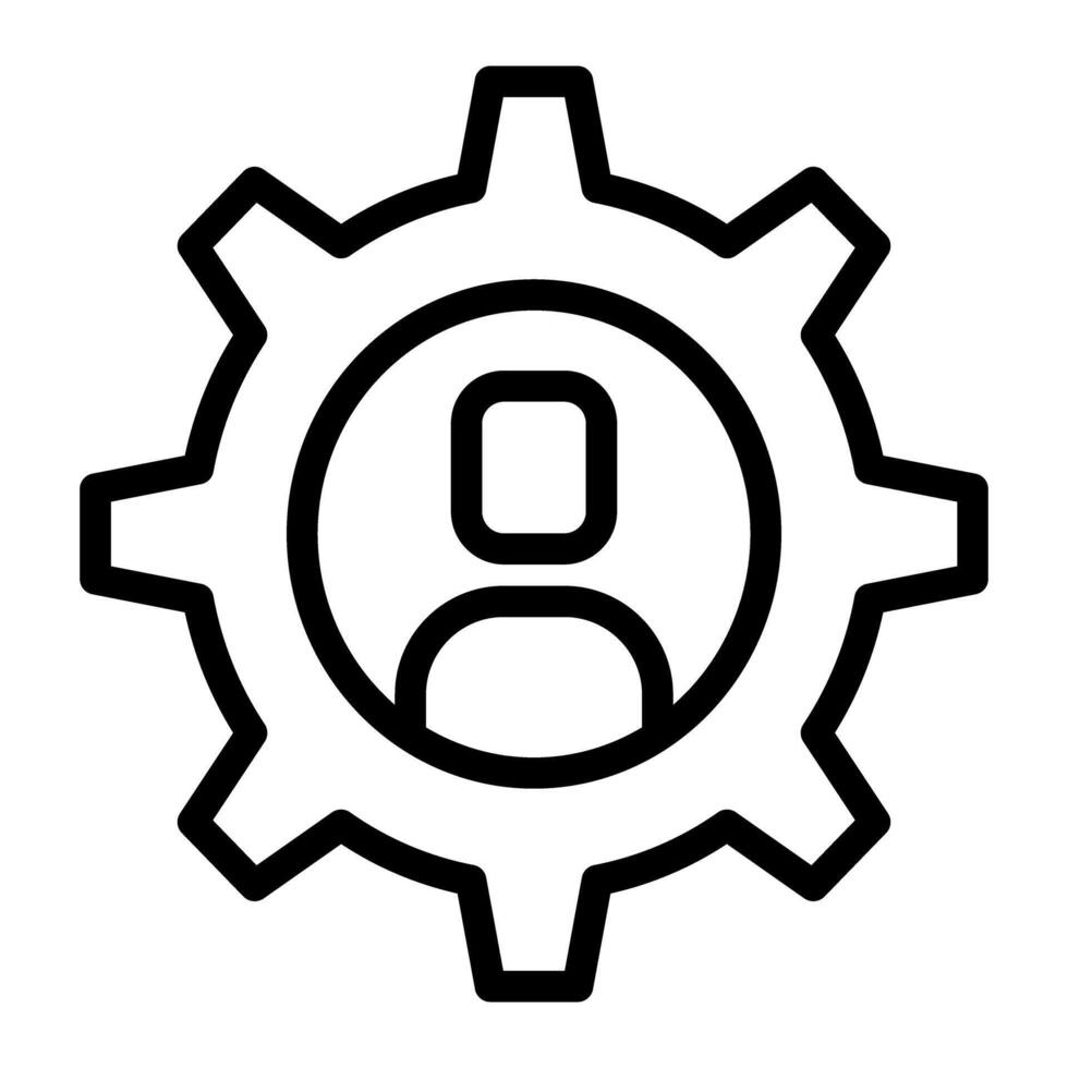 User setting icon vector