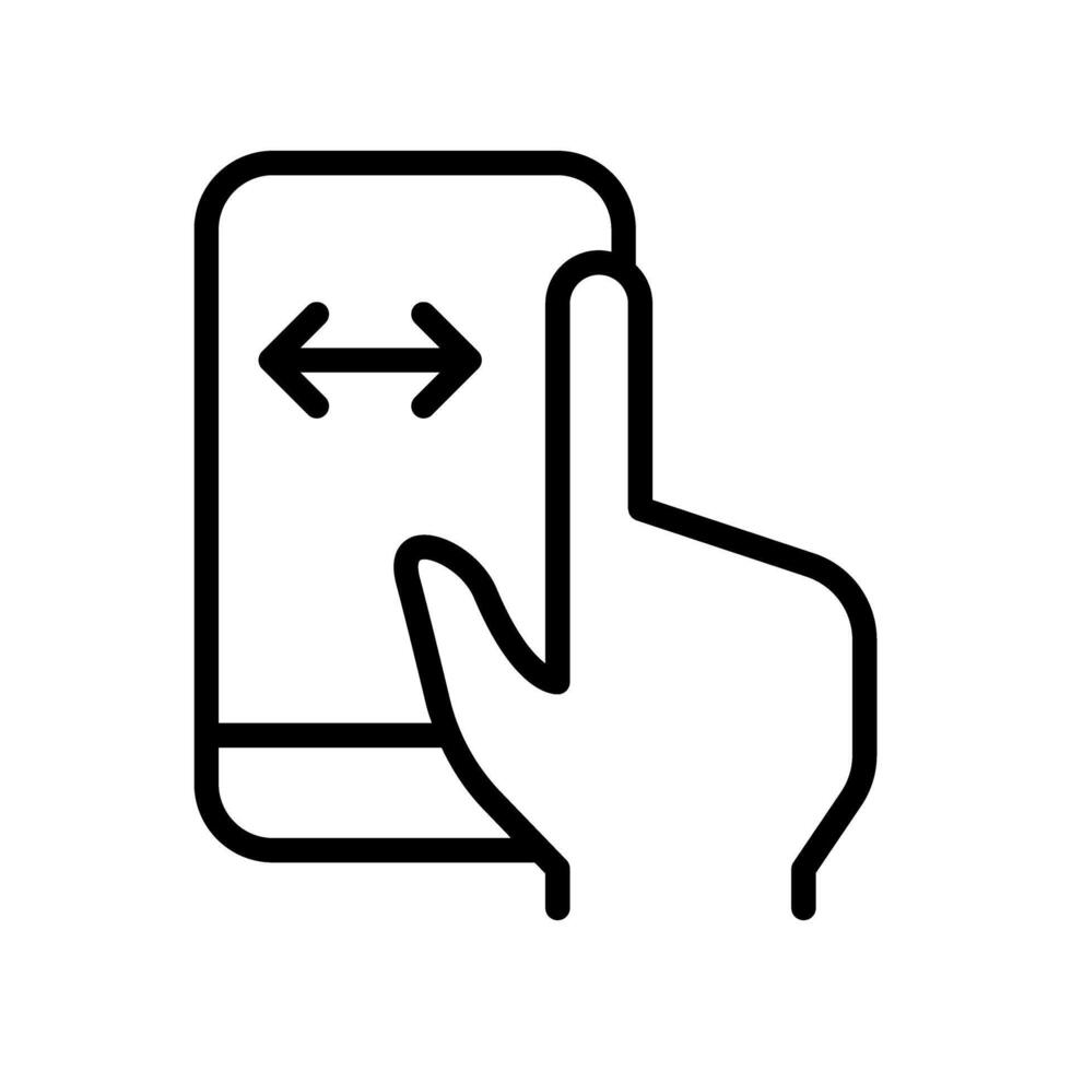 Touch screen icon vector