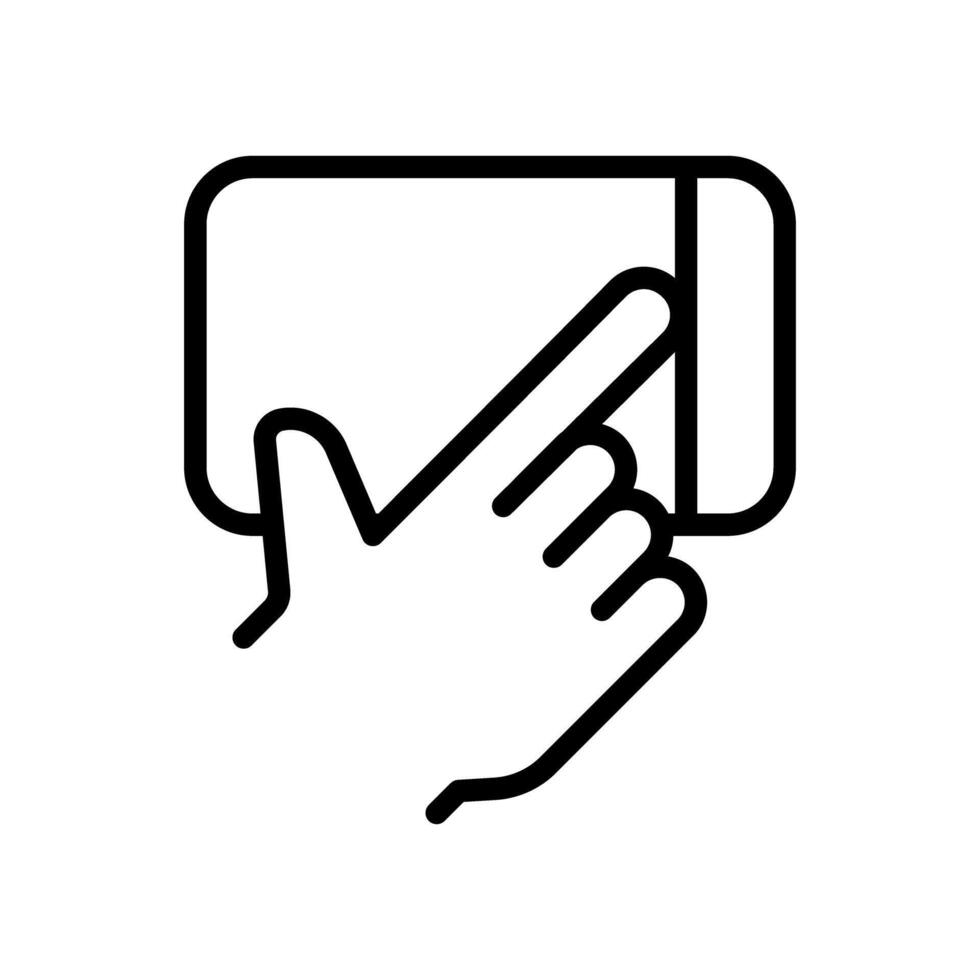 Touch screen icon vector