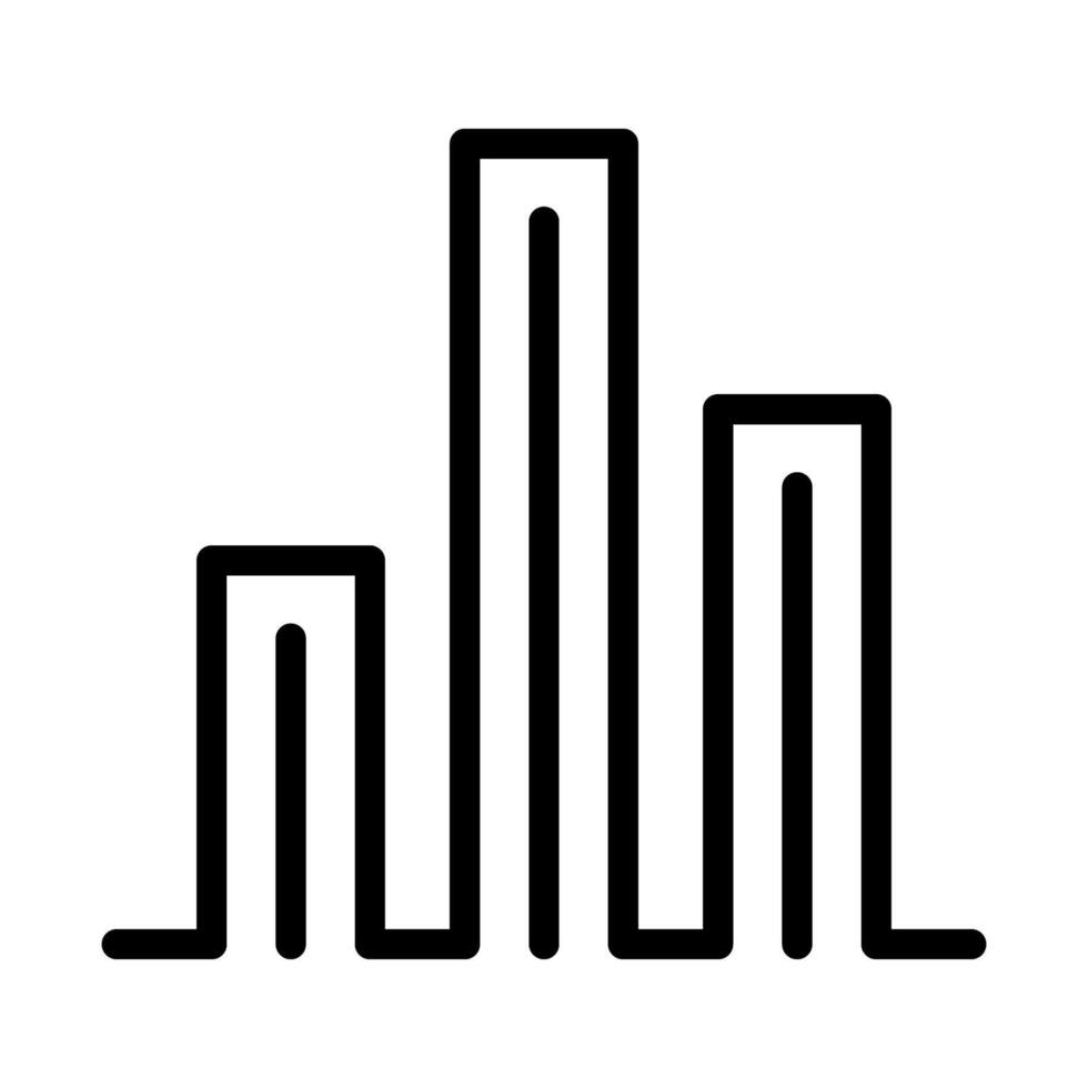 Bar chart icon vector
