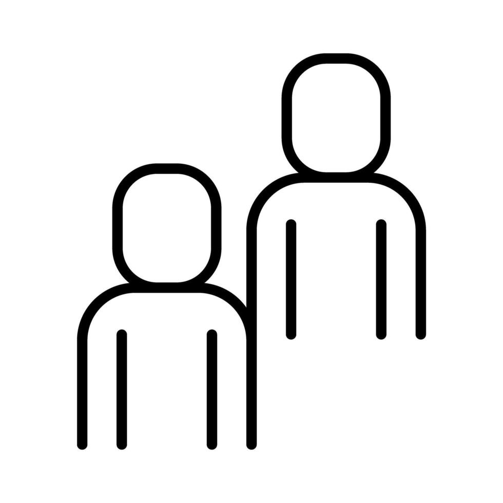 Two people icon vector
