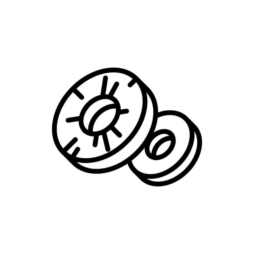 Pineapple slice icon vector