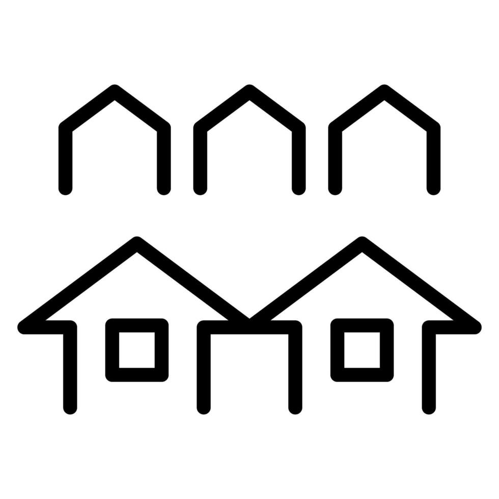 Housing estate icon vector