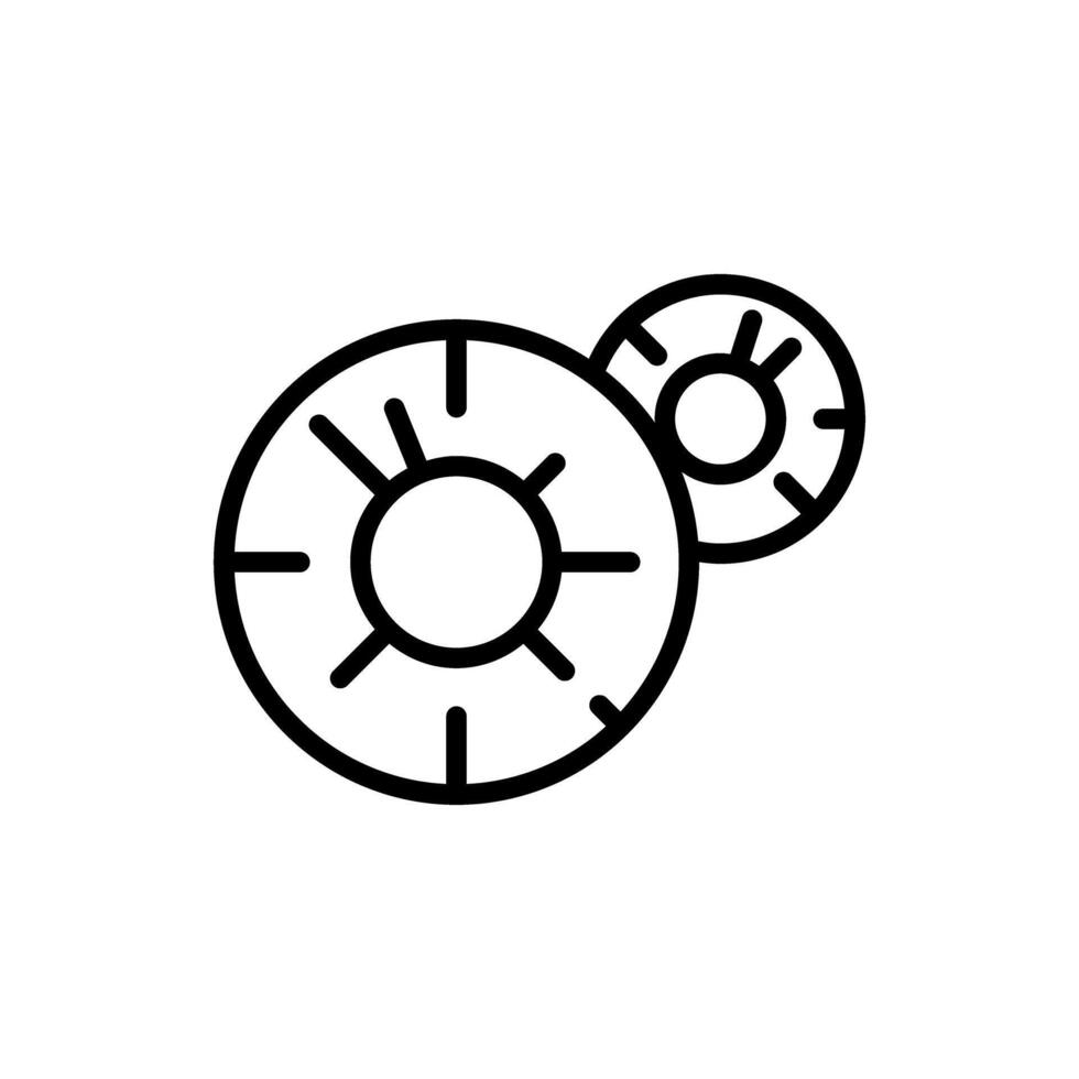 Pineapple slice icon vector