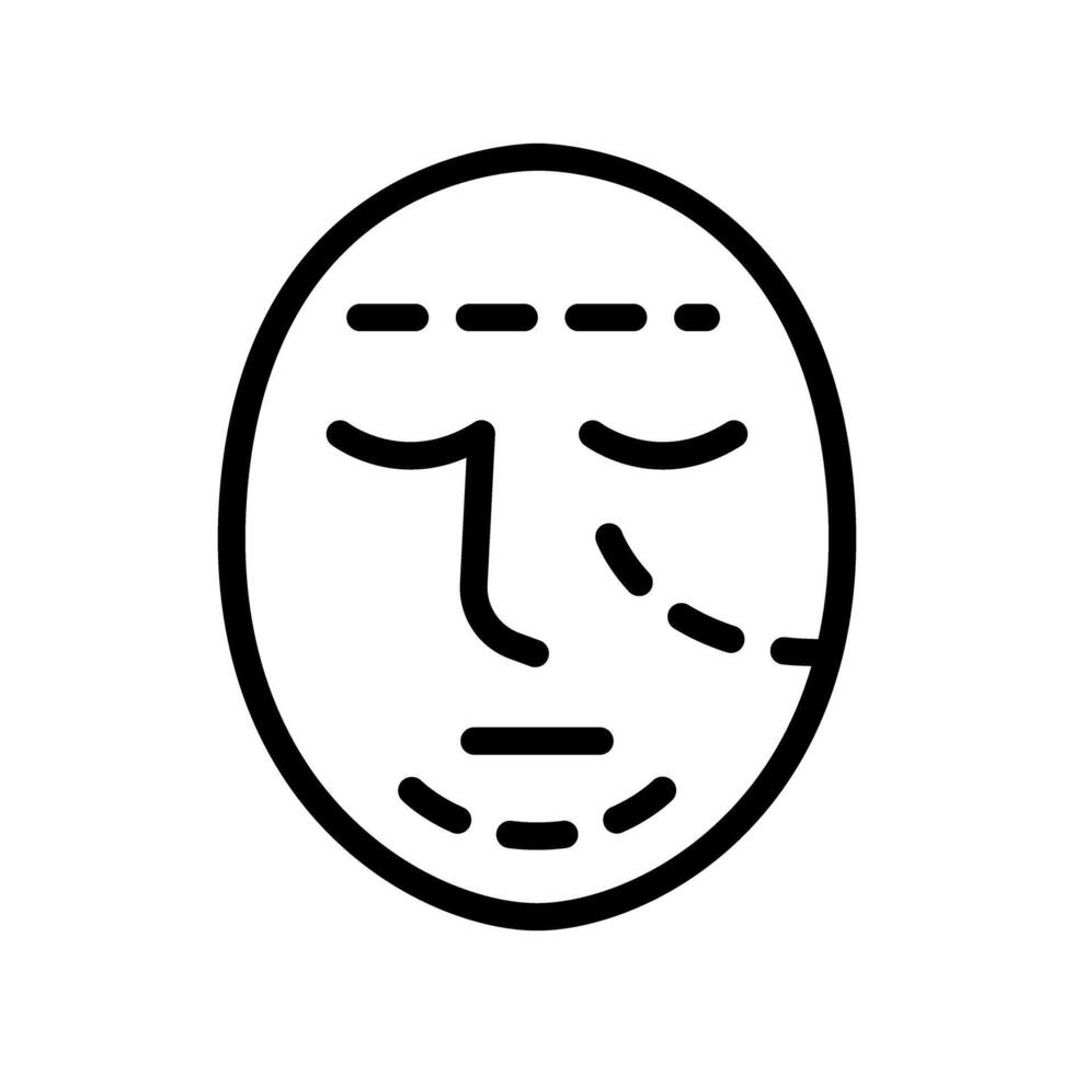 Cosmetic surgery icon vector