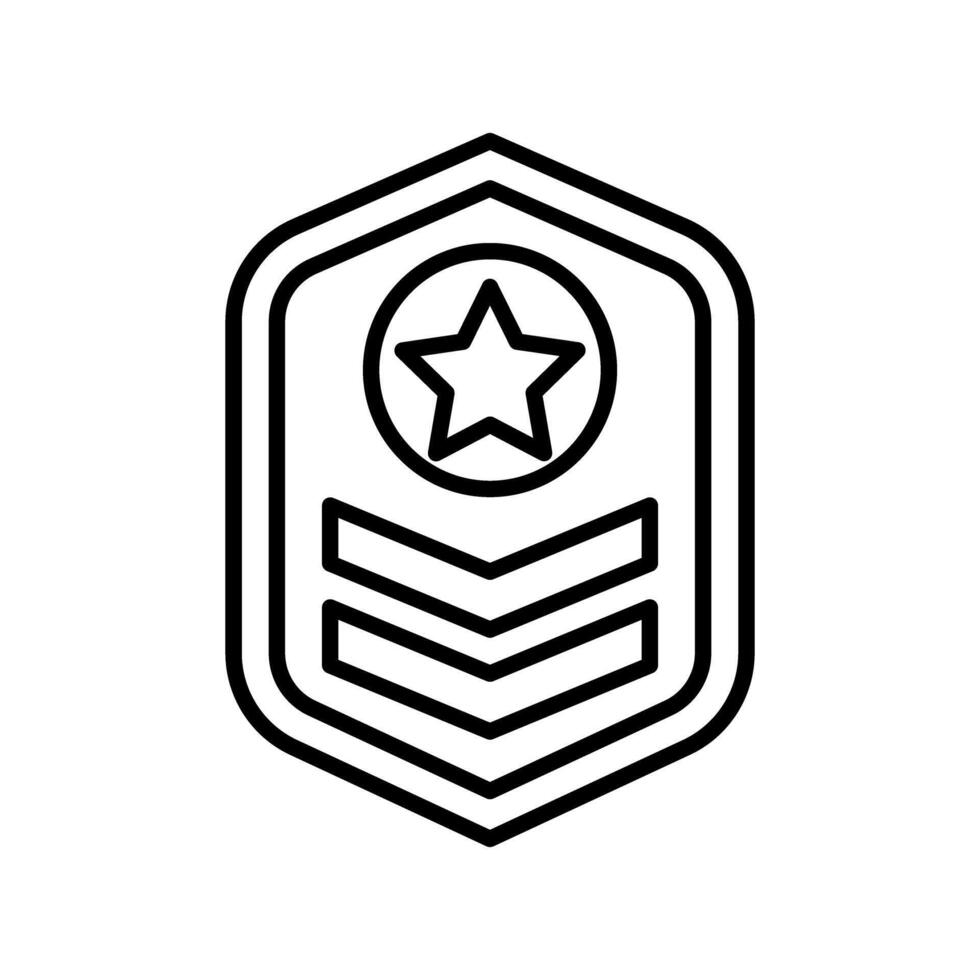 Soldier badge icon vector