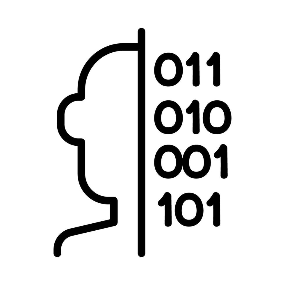 Face detection icon vector
