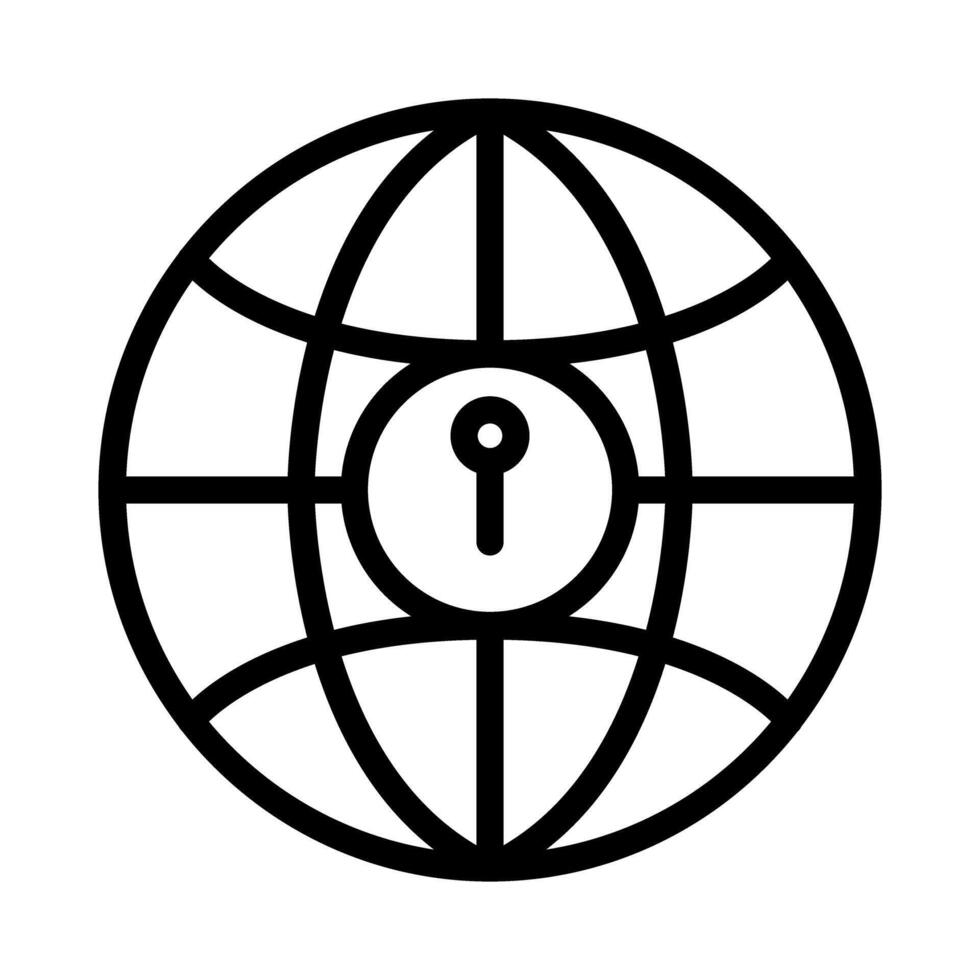 Internet security icon vector