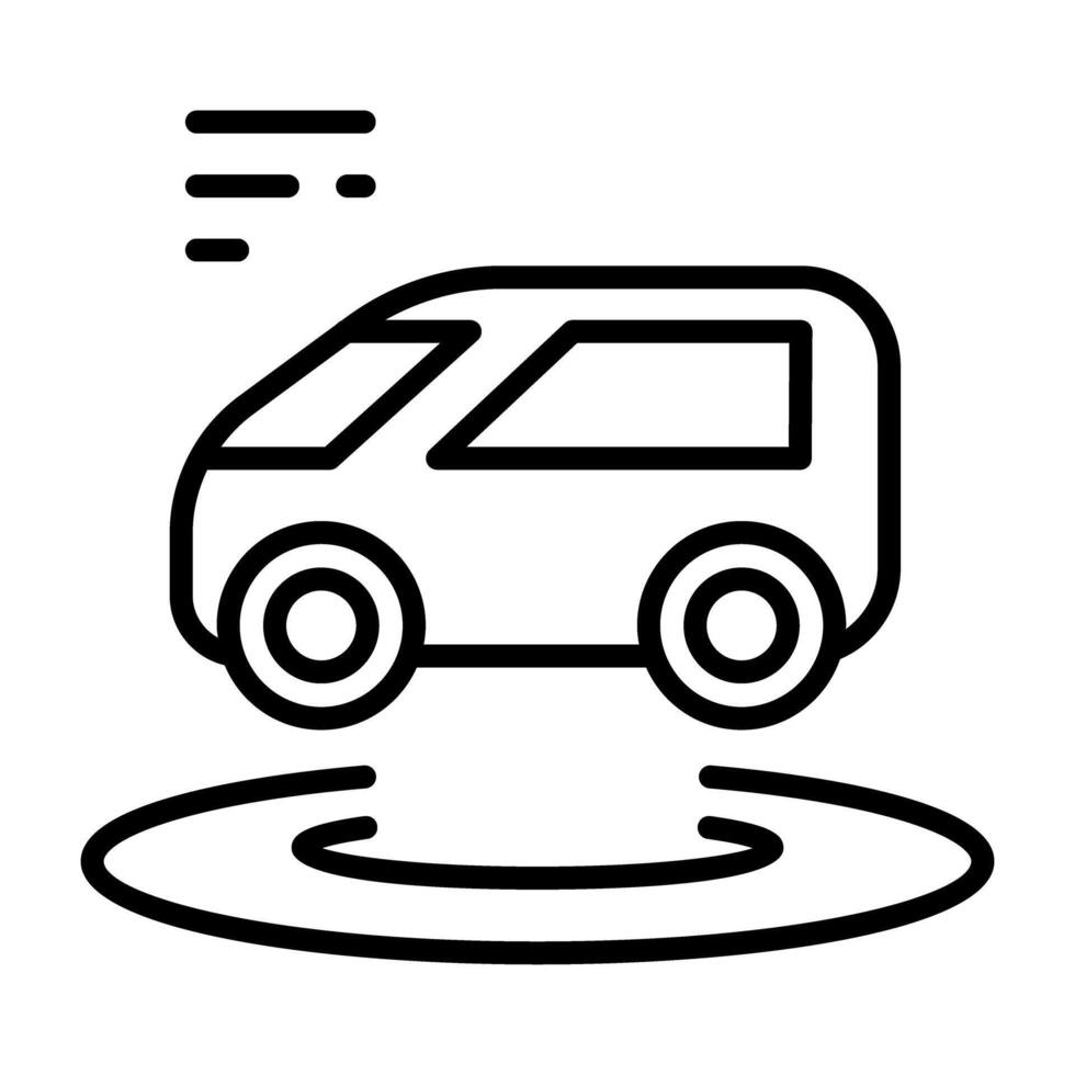 Smart car icon vector