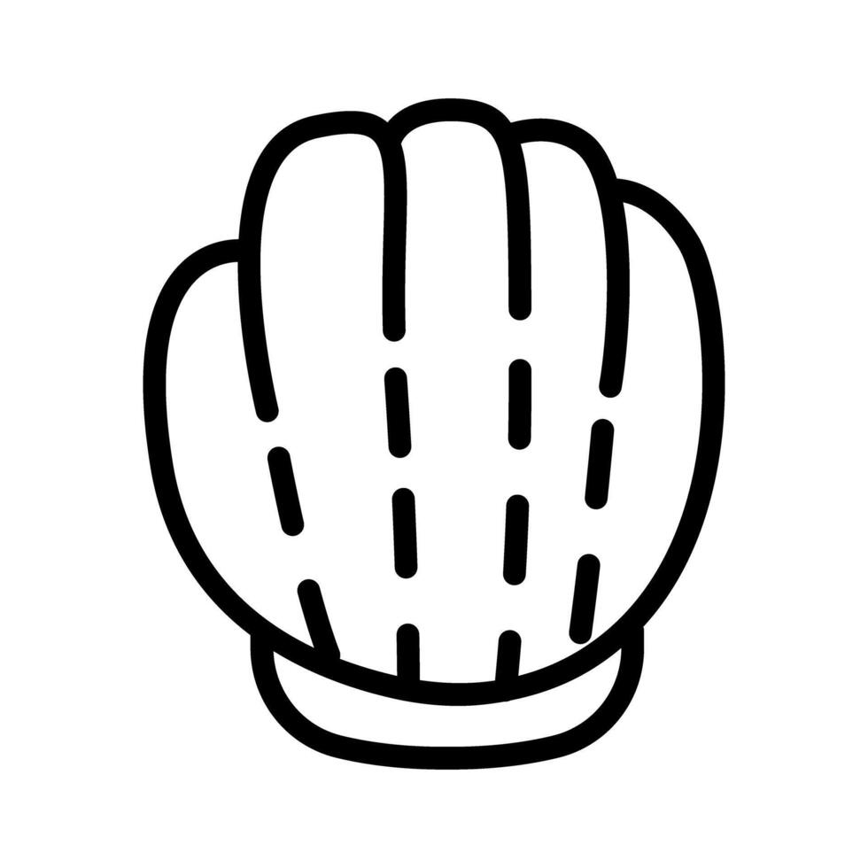 Baseball glove icon vector