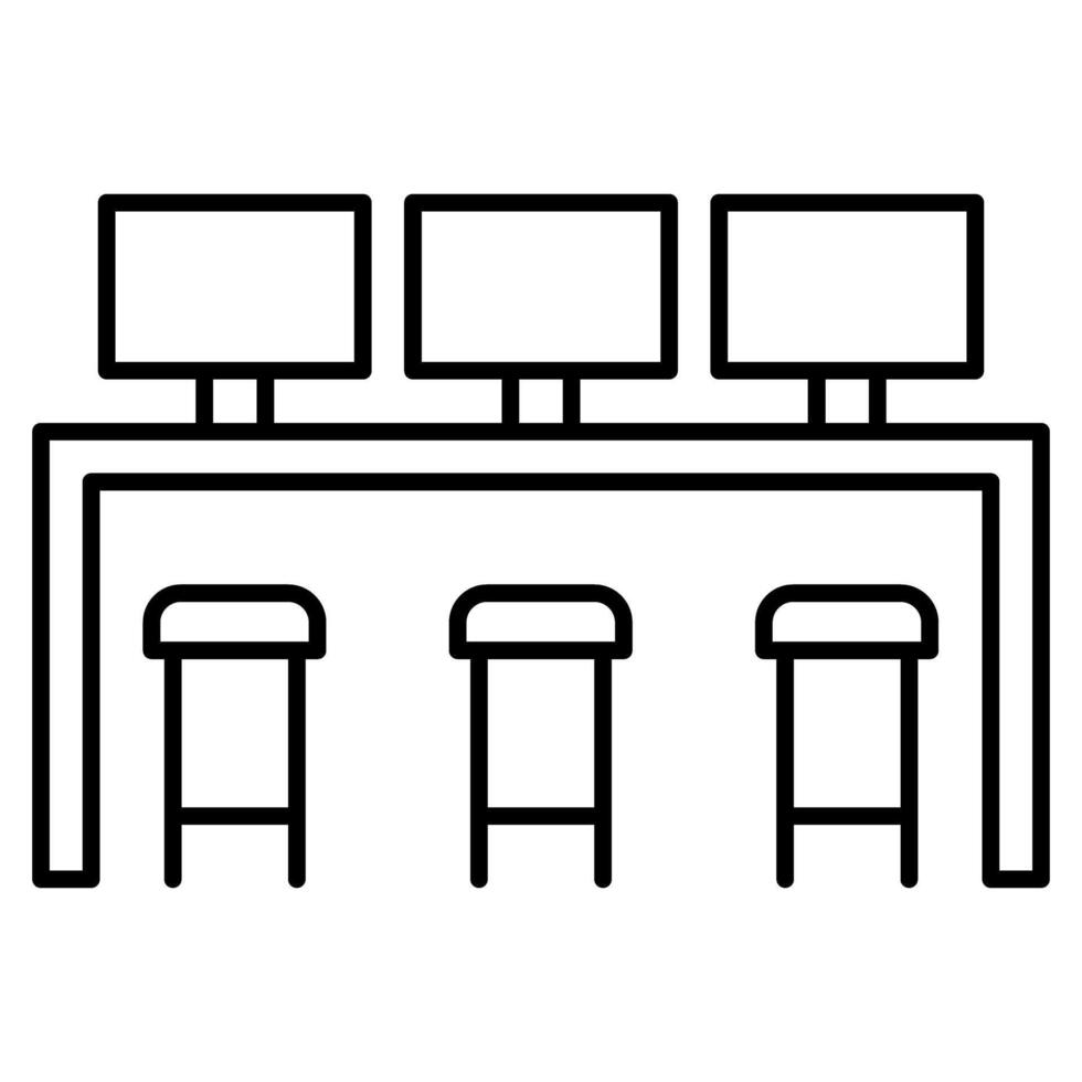Co working space icon vector