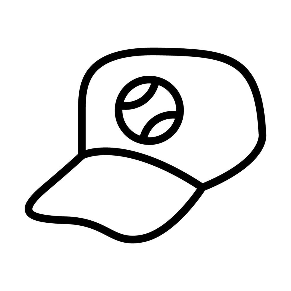 Baseball cap icon vector