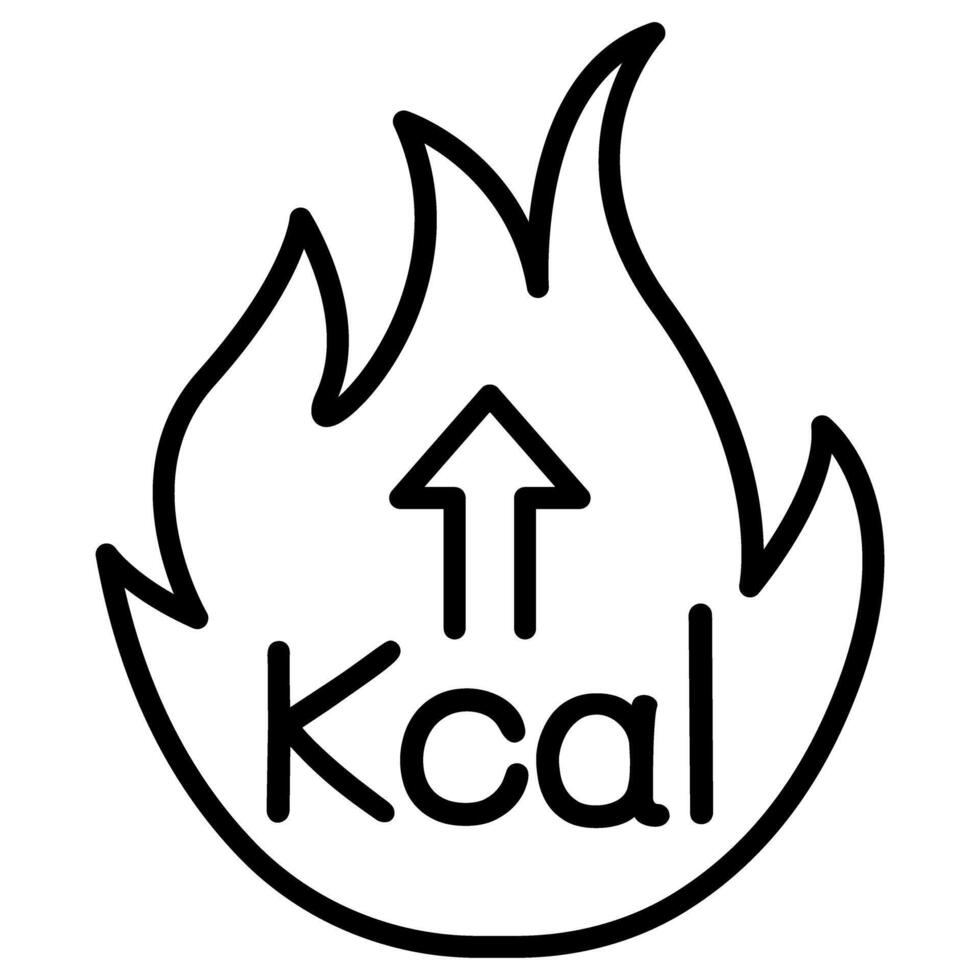 Burning calories icon vector