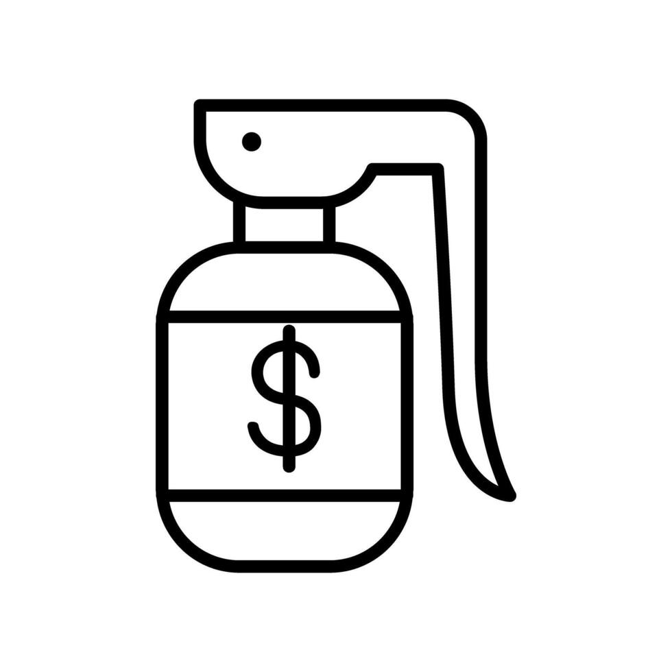 Business war icon vector
