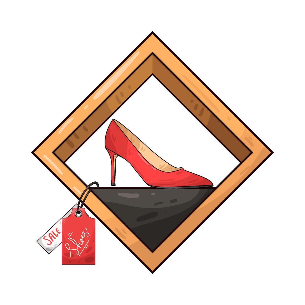 Illustration of high heels vector