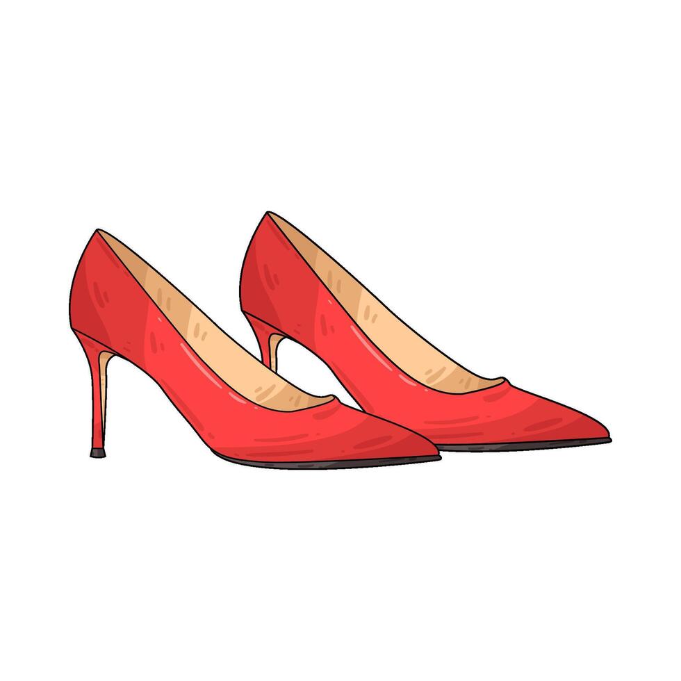 Illustration of high heels vector