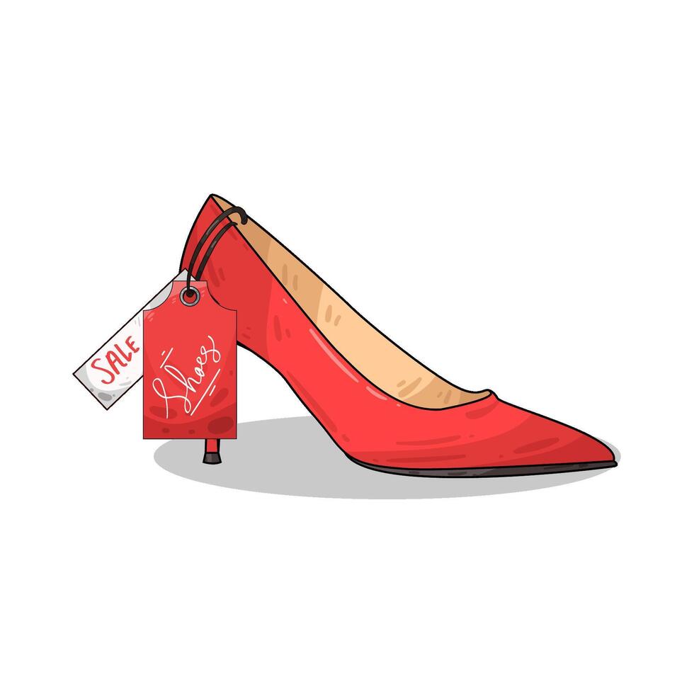 Illustration of high heels vector