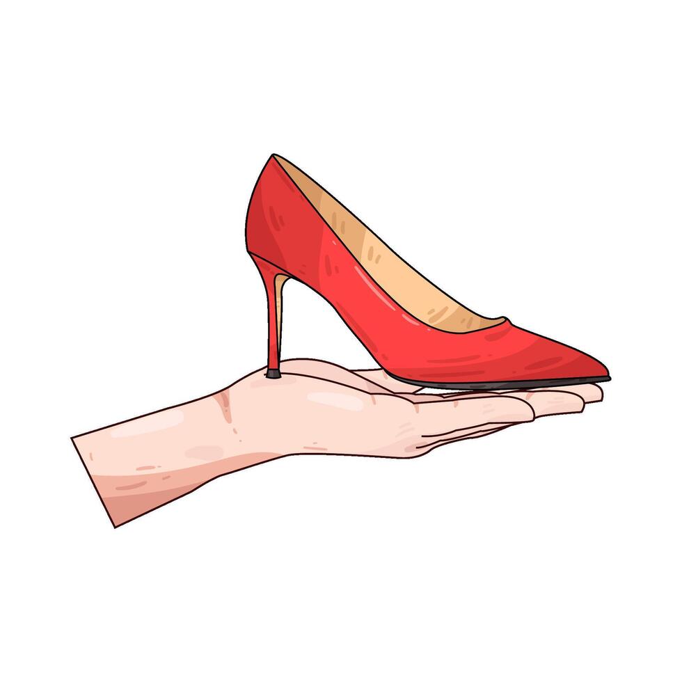Illustration of high heels vector