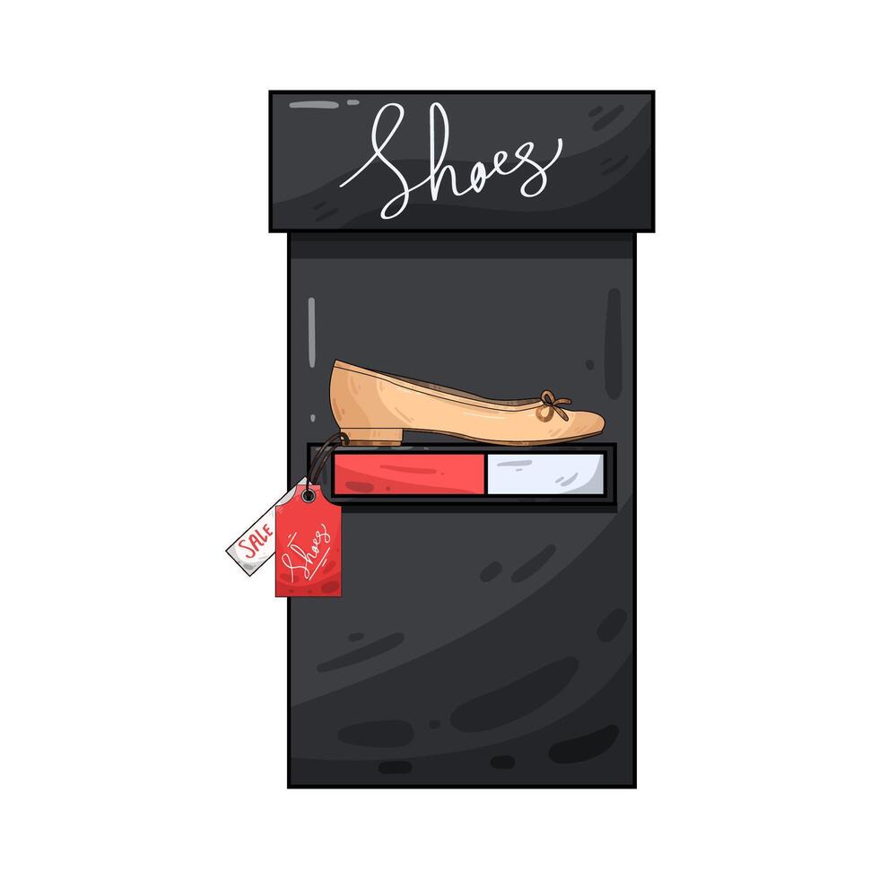 Illustration of flat shoes vector