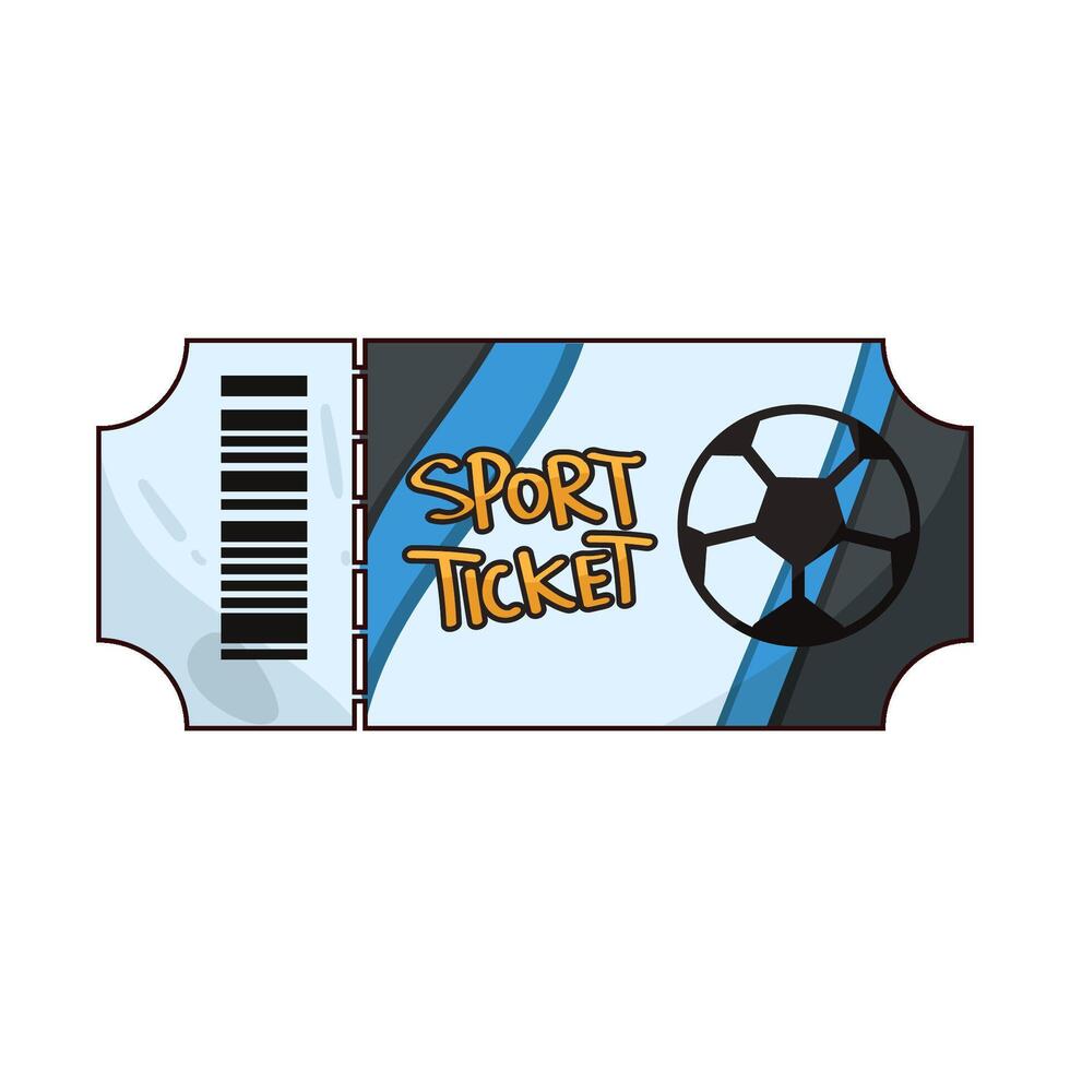 Illustration of sport ticket vector