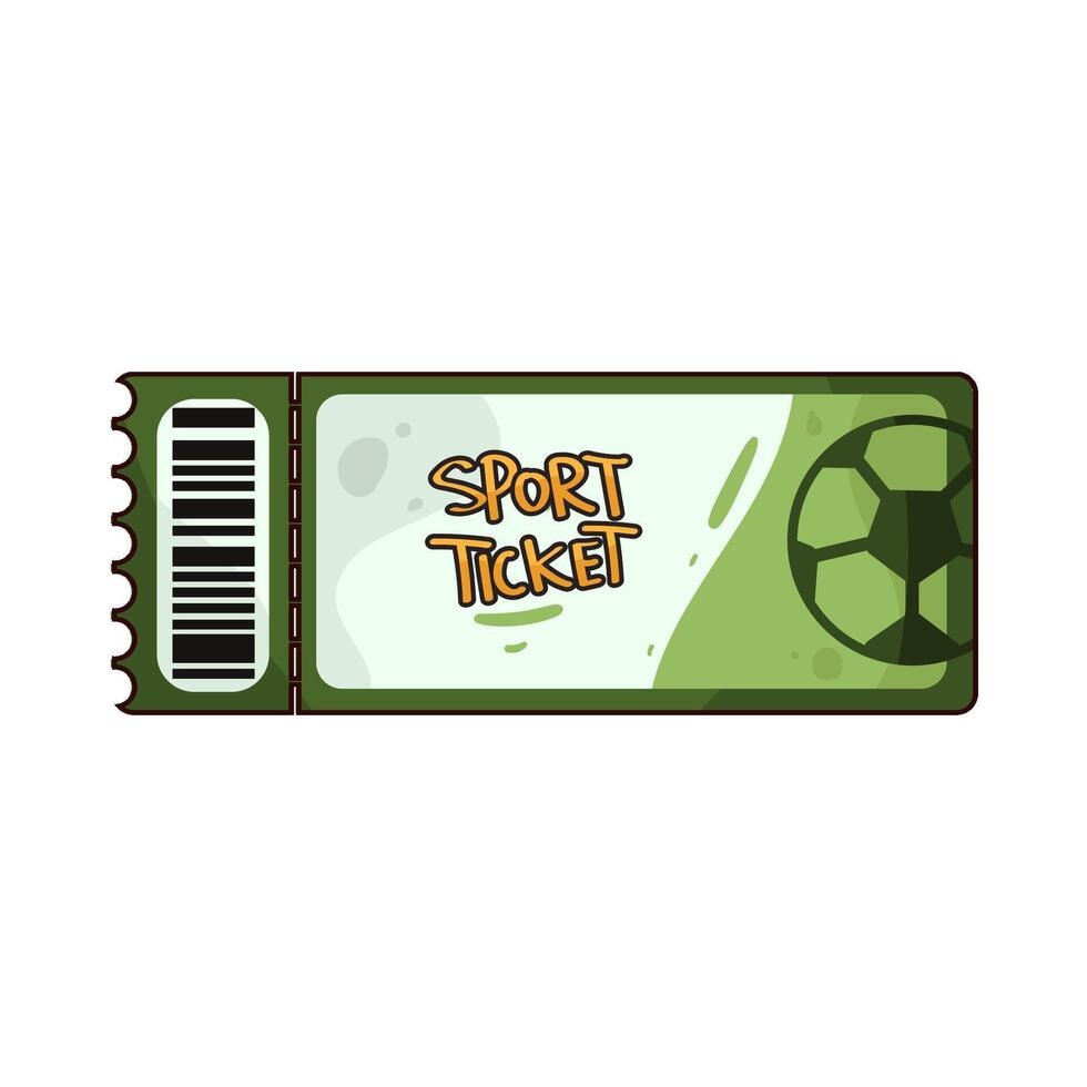 Illustration of sport ticket vector