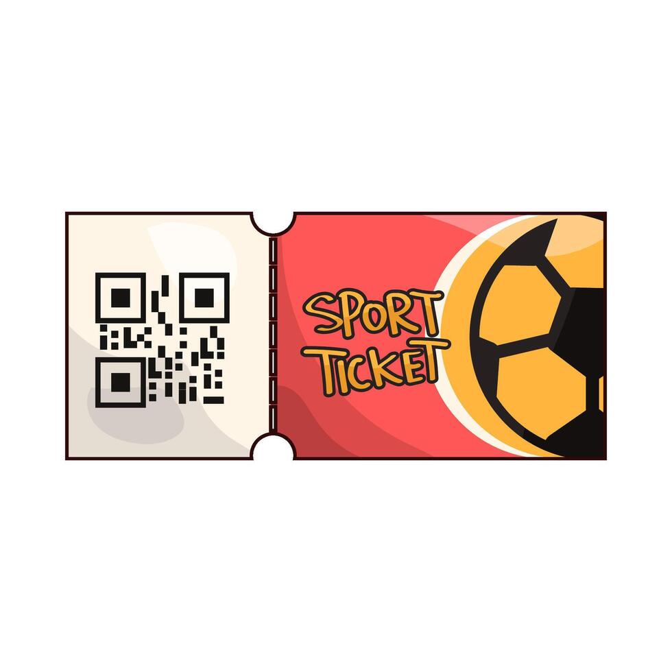 Illustration of sport ticket vector