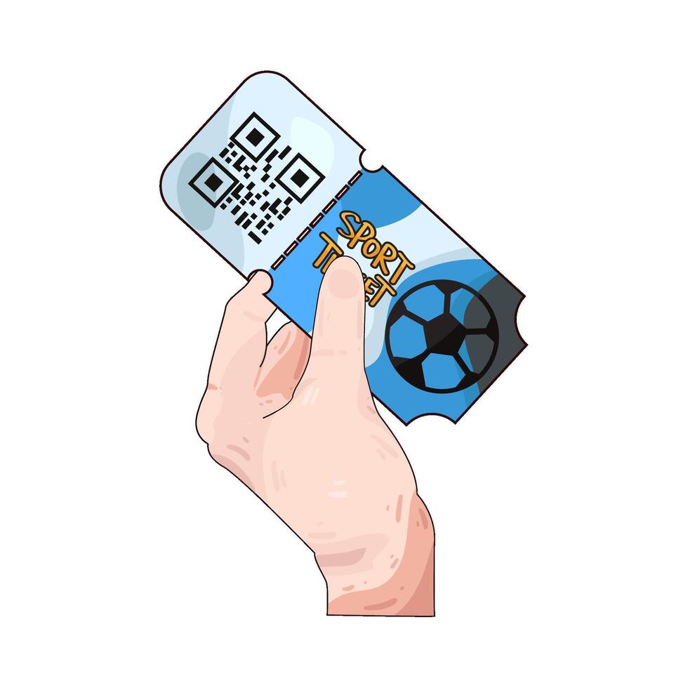 Illustration of sport ticket vector