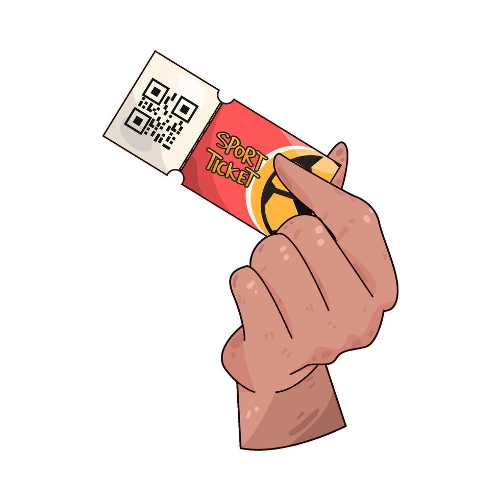 Illustration of sport ticket vector