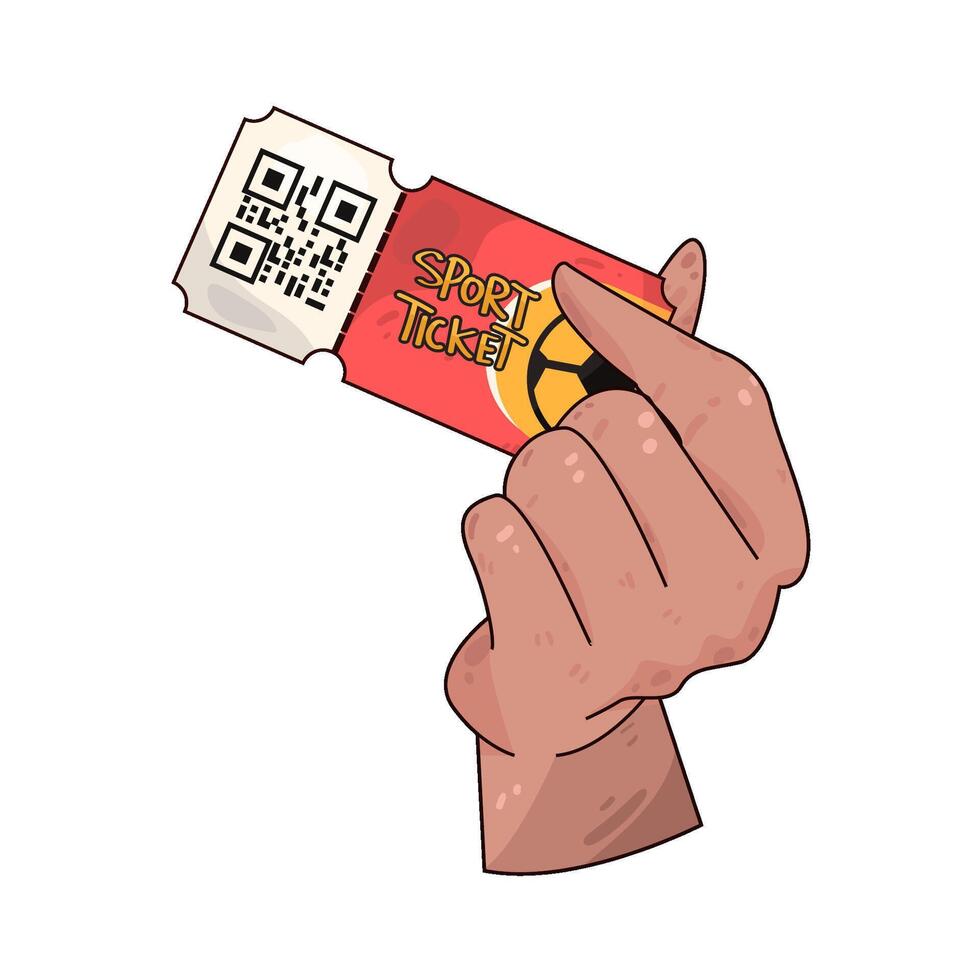 Illustration of sport ticket vector