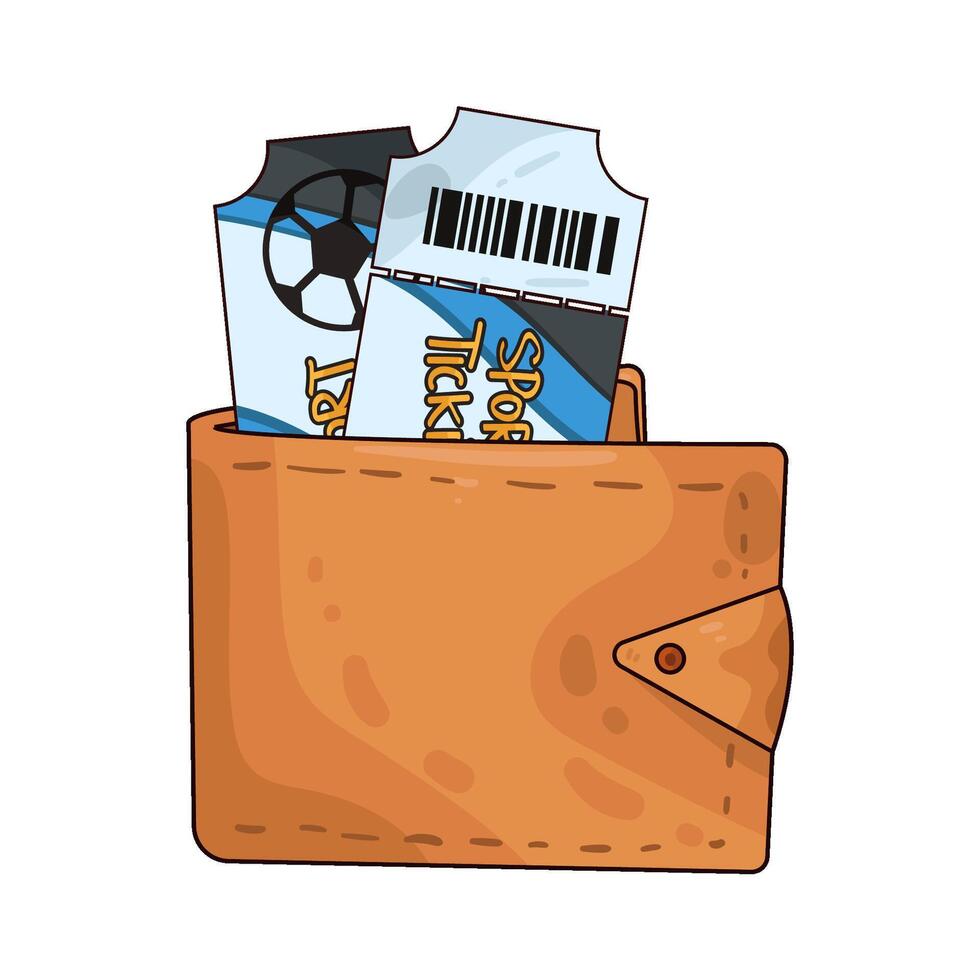 Illustration of sport ticket vector