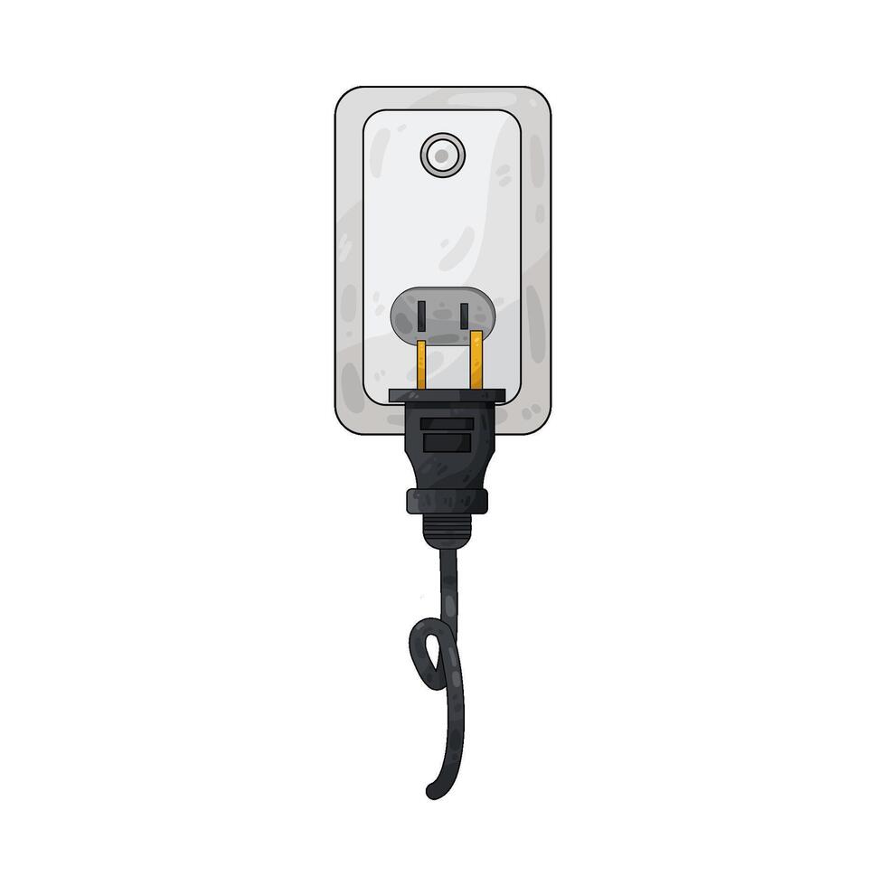 Illustration of plug and socket vector