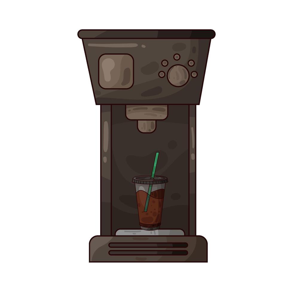Illustration of coffee machine vector