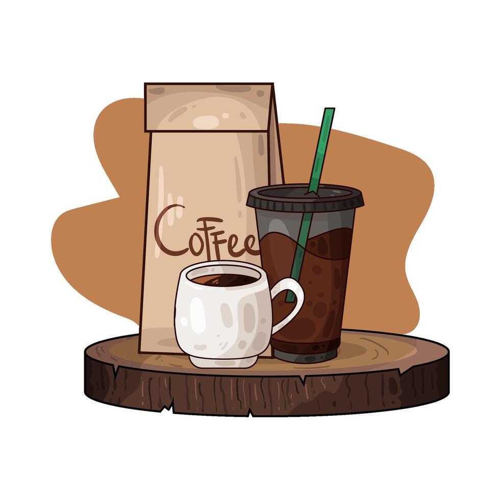Illustration of coffee cup vector