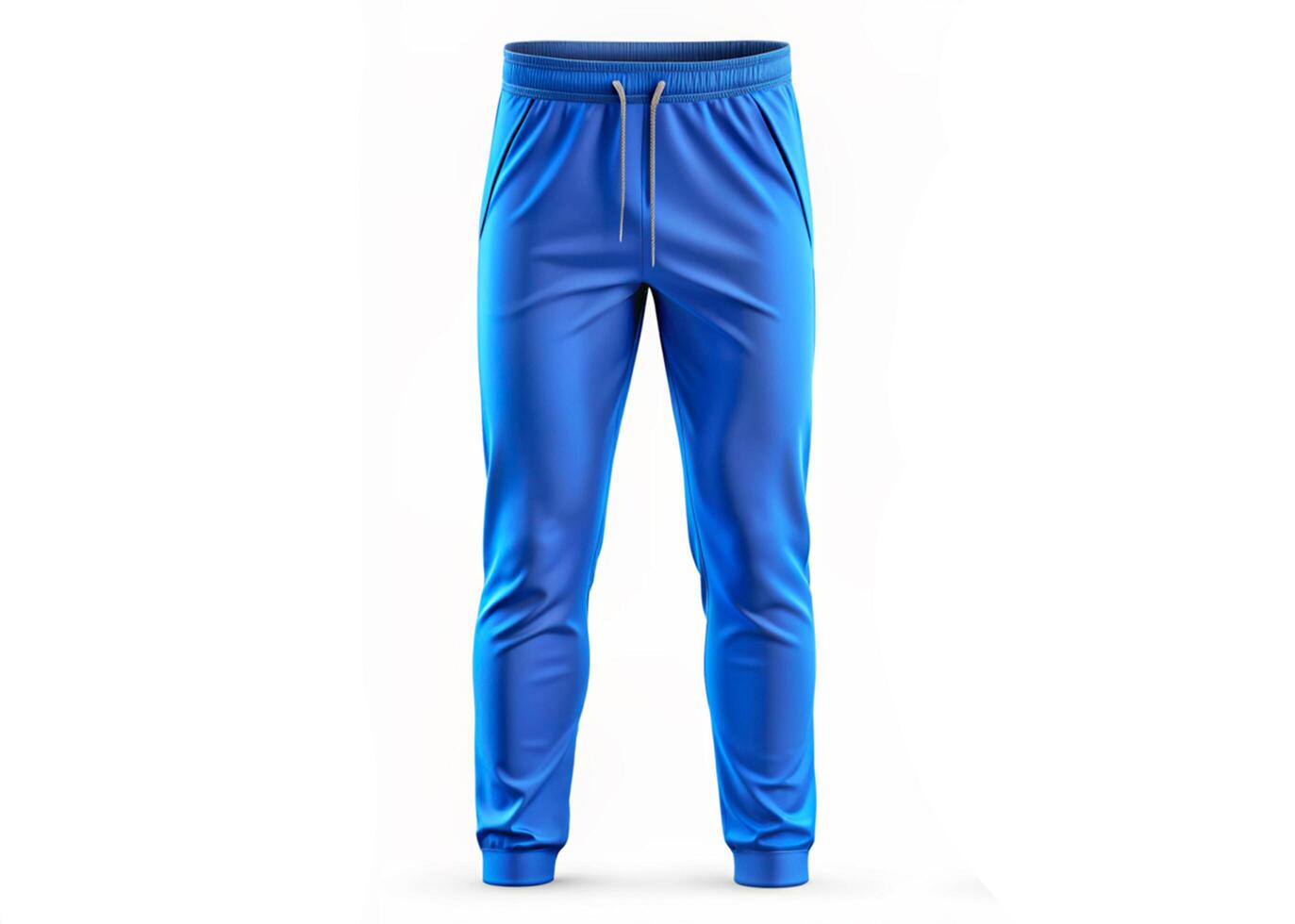 Mockup of Blank Blue Sports Pant photo