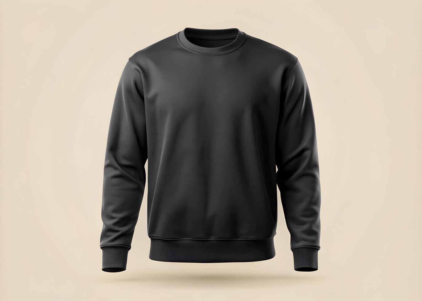 A Black Crewneck Mockup for Showcasing Design photo