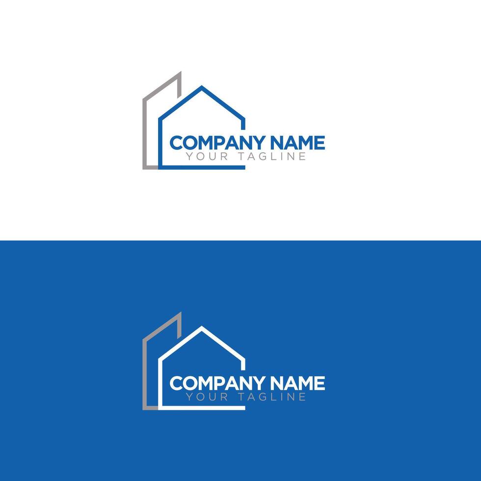 Real state logo design vector