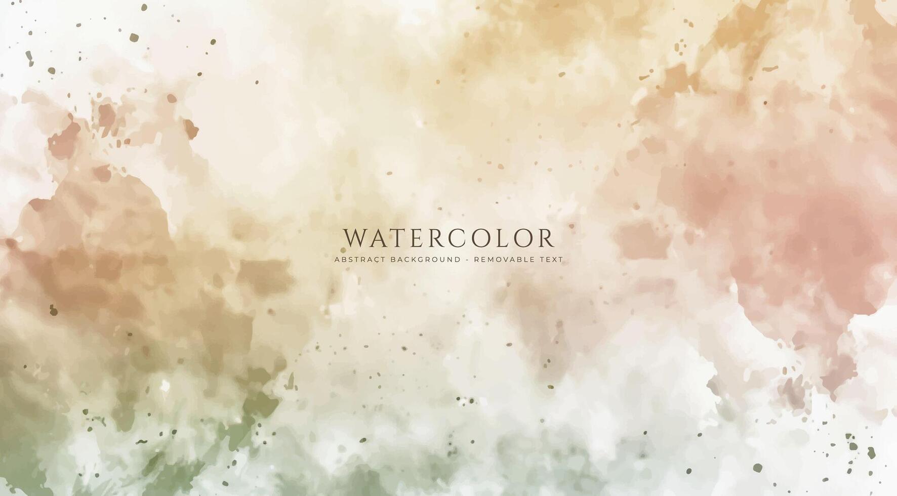 Abstract horizontal watercolor background. Neutral light colored empty space background illustration vector