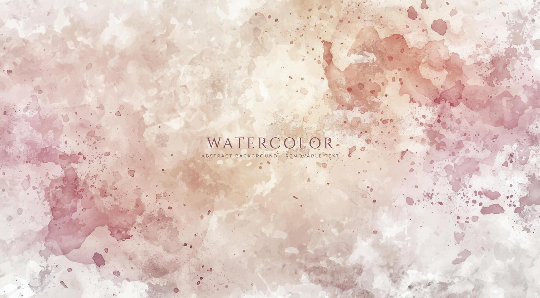 Abstract horizontal watercolor background. Neutral light colored empty space background illustration vector