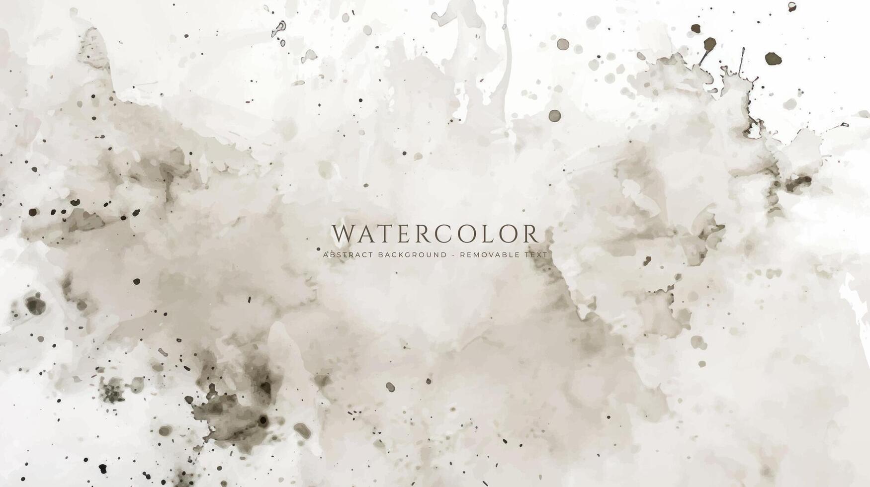 Abstract horizontal watercolor background. Neutral light colored empty space background illustration vector