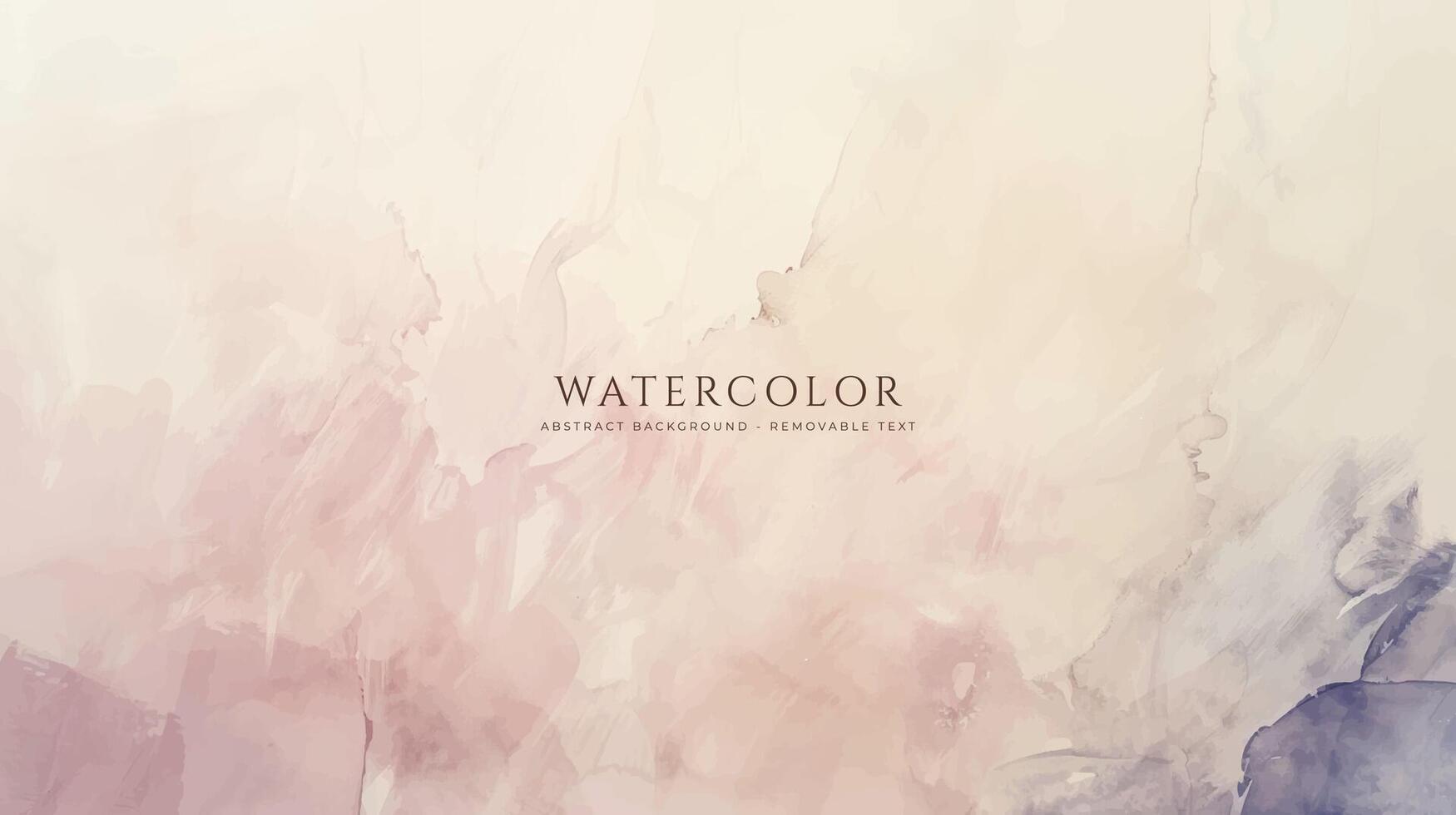 Abstract horizontal watercolor background. Neutral light colored empty space background illustration vector